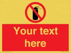 Custom prohibition no aerosol